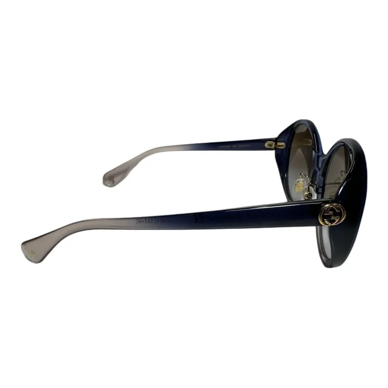 GUCCI Plastic Round Sunglasses Unisex Blue-1