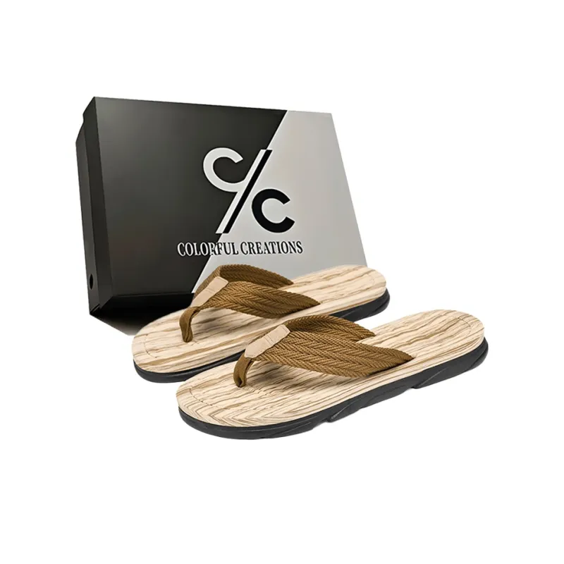Colorful Creations EVA Quiet Abrasion Resistant Slip Resistant Quick Dry Flip Flops Men's-3