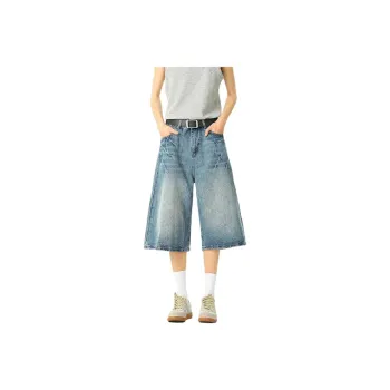 FOREVER 21 Denim Shorts Unisex Blue
