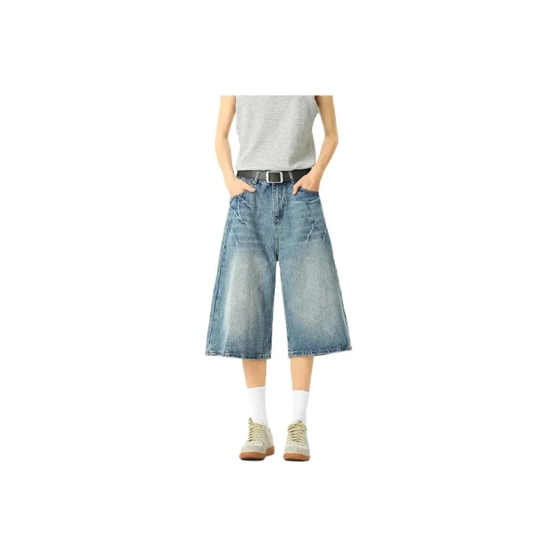 FOREVER 21 Denim Shorts Unisex Blue-0
