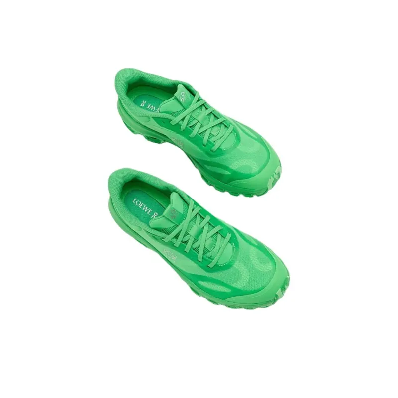 On x LOEWE Cloudventure 2.0 Low Top Casual Shoes Women's Green-3
