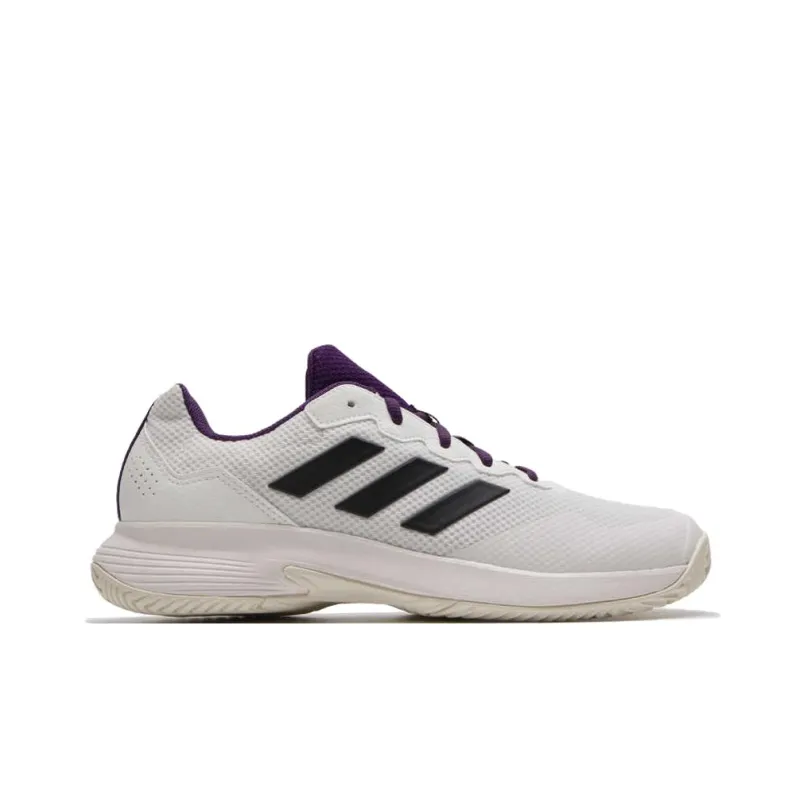 Adidas GAMECOURT 2 Breathable And Lightweight Low Top Tennis Shoes Men's White-1