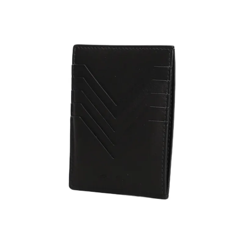 RICK OWENS/RO Leather Card Holder Card Holder Men's Black-1