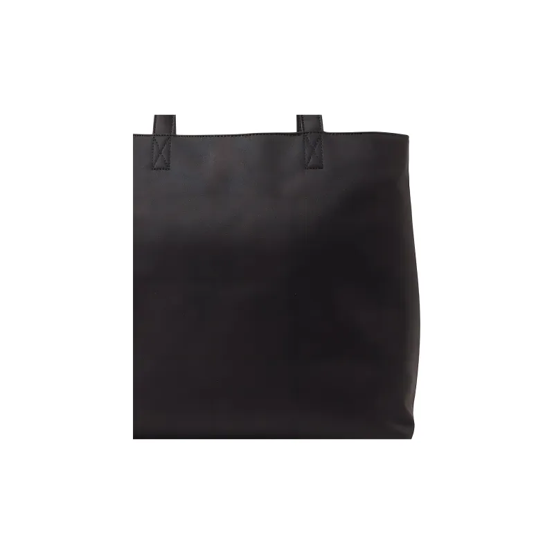 Beams Heart Polyester Tote Bag, Shopping Bag, Shoulder Bag Men's Black-3