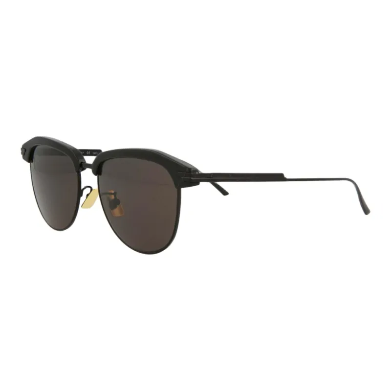 Bottega Veneta Acetate Browline Sunglasses Unisex Black-0