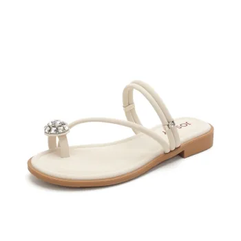 JOSINY One Strap Sandals Women's Ecru