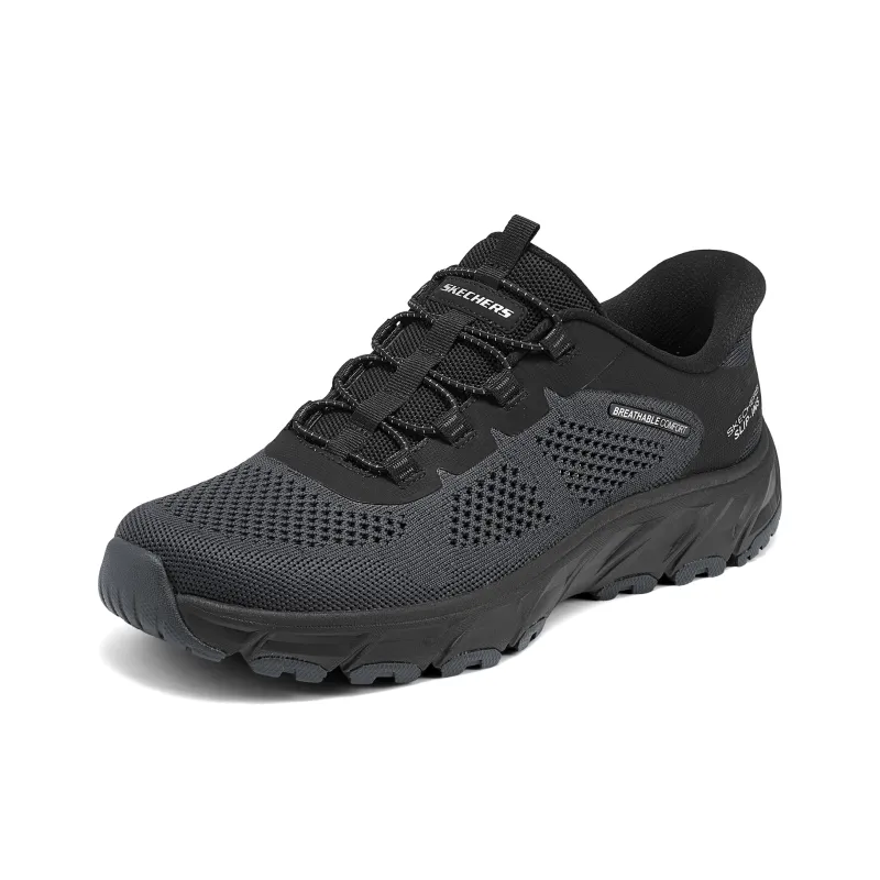 Skechers OUTDOOR MENS Cushioning, Wear Resistant Low Top Casual Shoes Men's Black-2