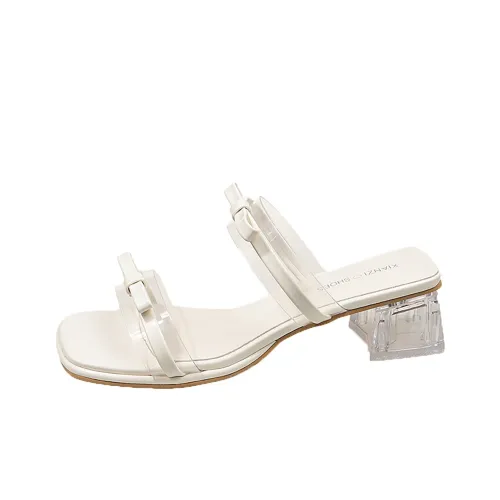 AJPAP PVC Polyvinyl Chloride Slide Slippers Women's