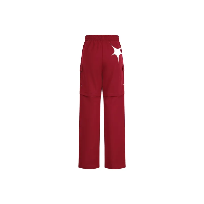 Qnxeey Casual Pants Unisex Black-8