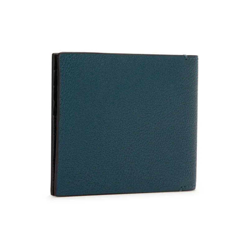 CALVIN KLEIN Cow Leather Card Holder Men's Peacock Blue-1