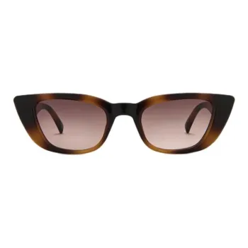 Le Specs Plastic Irregular Shape Sunglasses Women's Brown