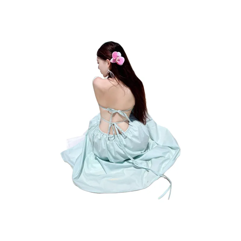 GOSO Slip Dresses Women's Mint Green-2