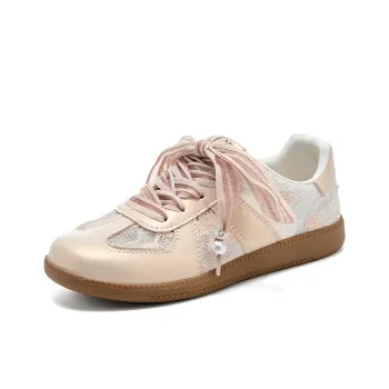 La Chapelle Wear resistant And Lightweight Low Top Skateboard Shoes Women's Pink