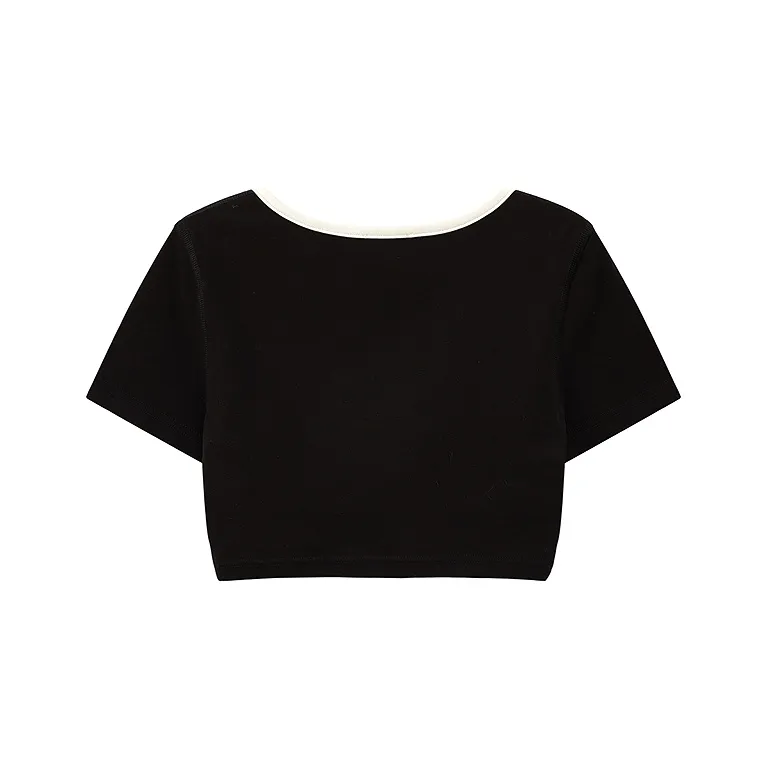 CHUU Cropped Coats Women's Black-1