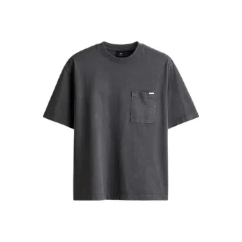 H&M T Shirts Men Dark Gray