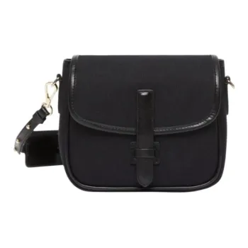 WEEKEND MaxMara Cotton Shoulder Bag Women's Black
