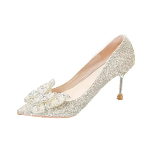 Dawei's House Slim Heel High Heels Women's Silver
