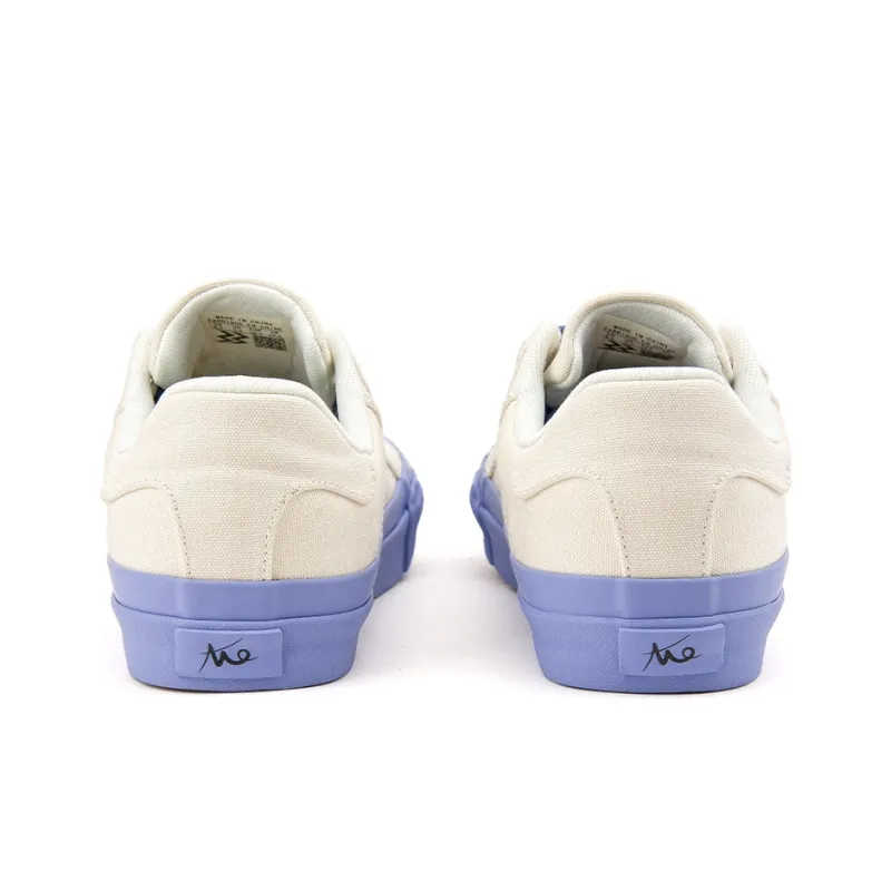WANSWER Slip Resistant Cushioning With Impact Resistance Low Top Skateboard Shoes Unisex Blue Glaze White-5