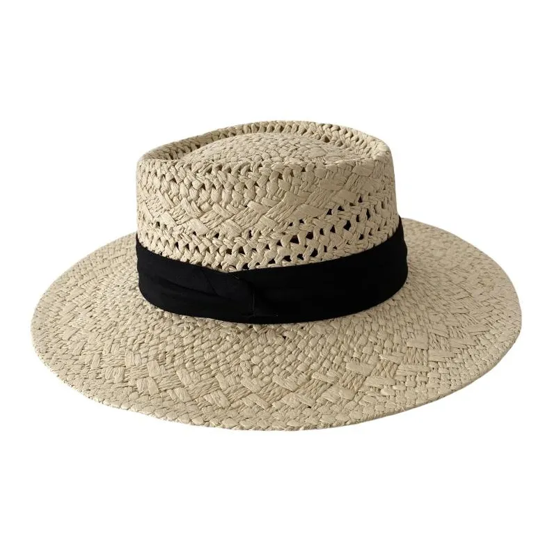 BOOLFEN Straw Woven Bucket Hats Women's-0