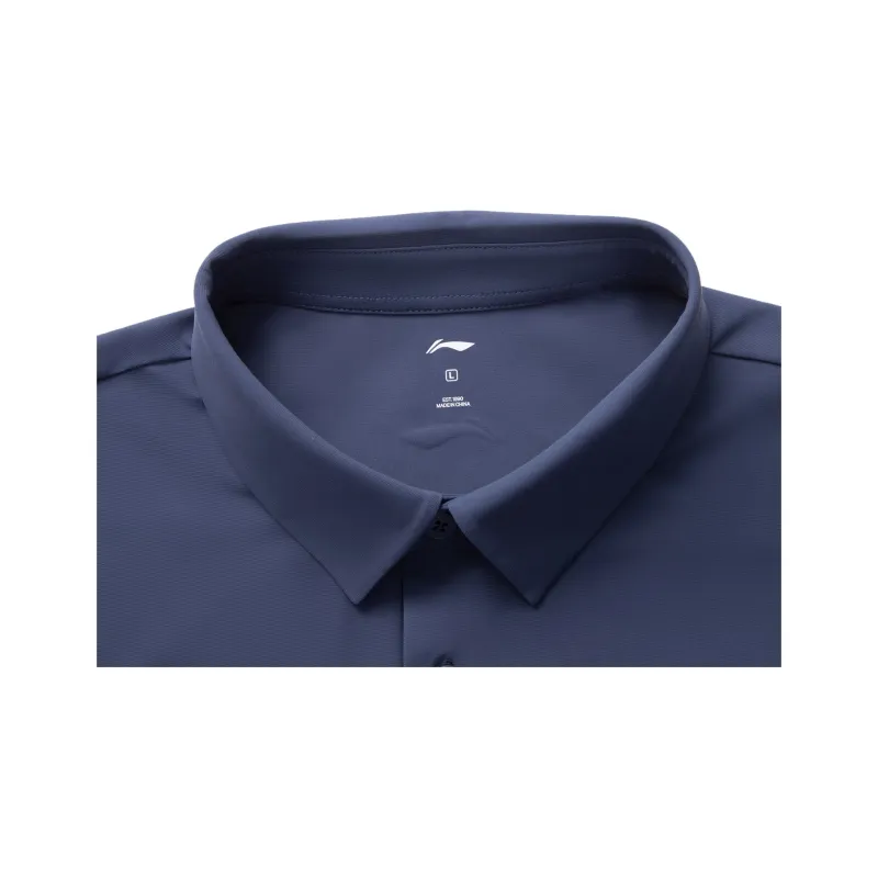 LiNing Fitness Series Polo Shirt Men's Twilight Indigo-2