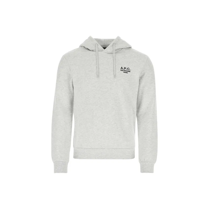 A.P.C Logo embroidered Organic Cotton Hoodie-0