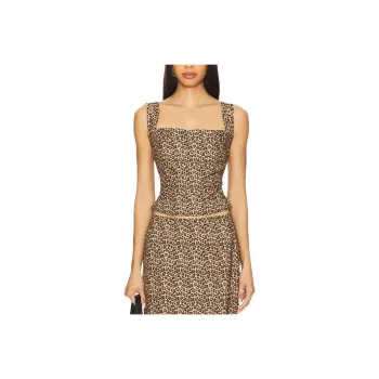 Miaou Tank Tops Women's Brown
