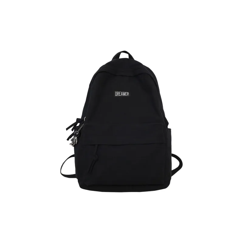 H YXIANG Canvas Backpack Unisex Multicolor-0
