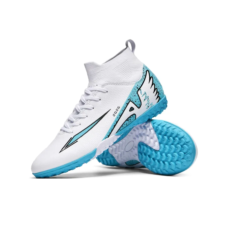 WEJIESS TF Rubber Broken Studs Artificial Ground Anti Slip Wear Resistant Soccer Shoes Unisex-7