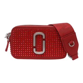 MARC JACOBS Snapshot Cotton Shoulder Bag Women's Red