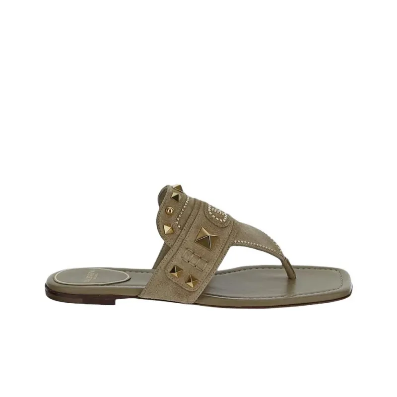Valentino GARAVANI Slip Resistant Flip Flops Women's Umber-1