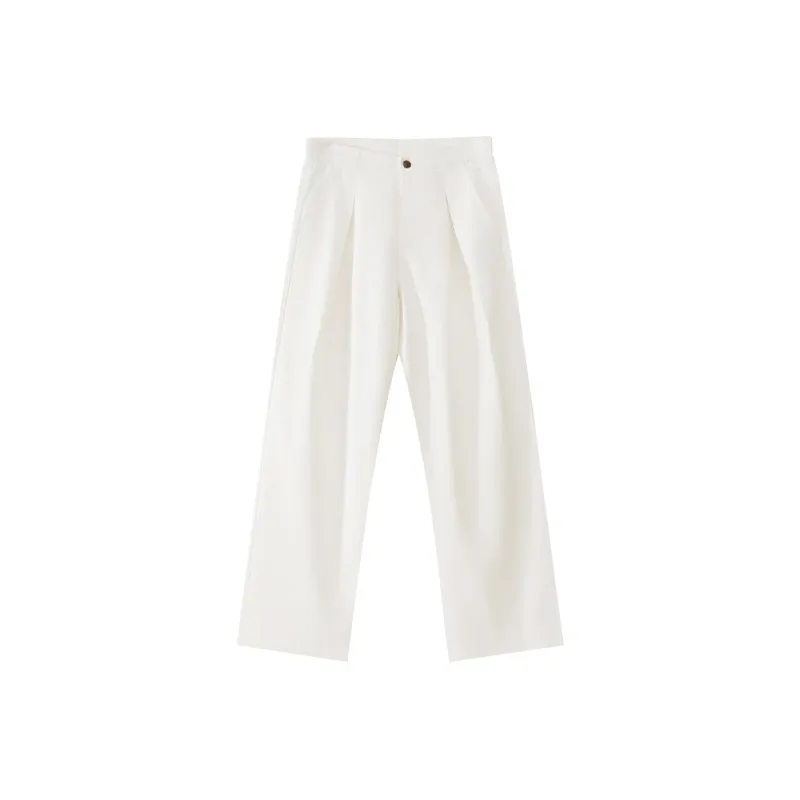ASEDE Casual Pants Unisex White-0