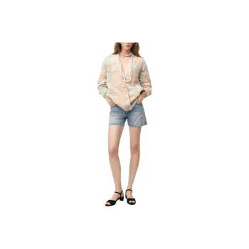 CHANEL Denim Shorts Women's Light Blue