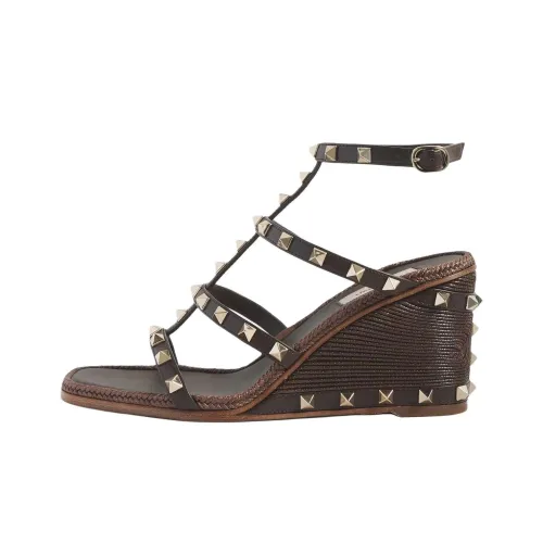 Valentino GARAVANI short Roman Sandals 8cm Women's Dark Brown