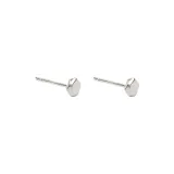 Small Smooth Finish Silver 1 Pair ED65F