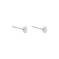 Small Smooth Finish Silver 1 Pair ED65F