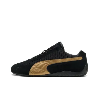 PUMA Speedcat Anti Slip Wear Resistant Low Top Casual Shoes Women's Black Gold