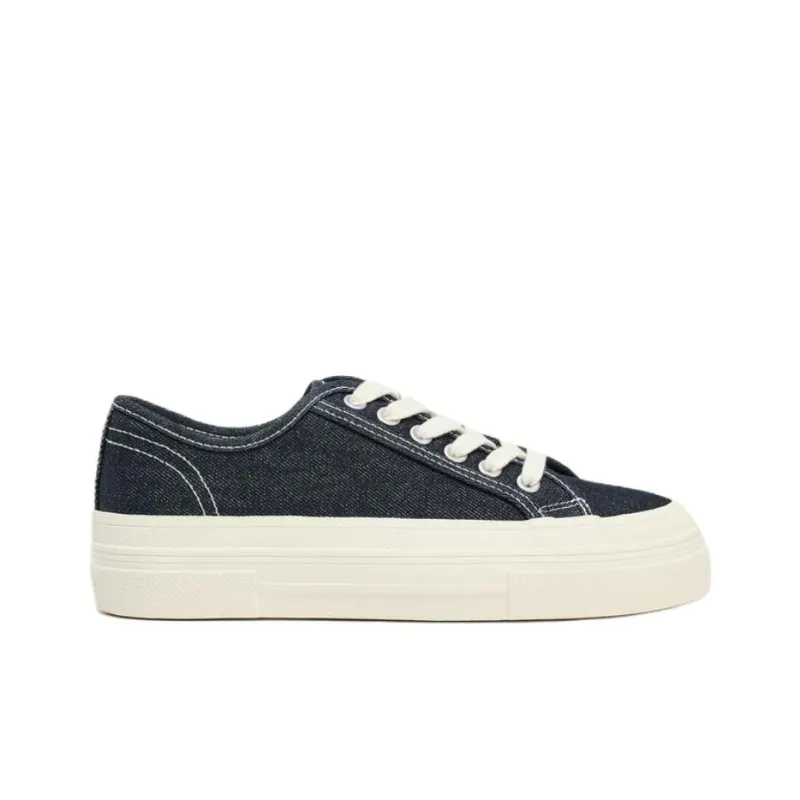 ZARA Low Top Skateboard Shoes Women's Blue-1