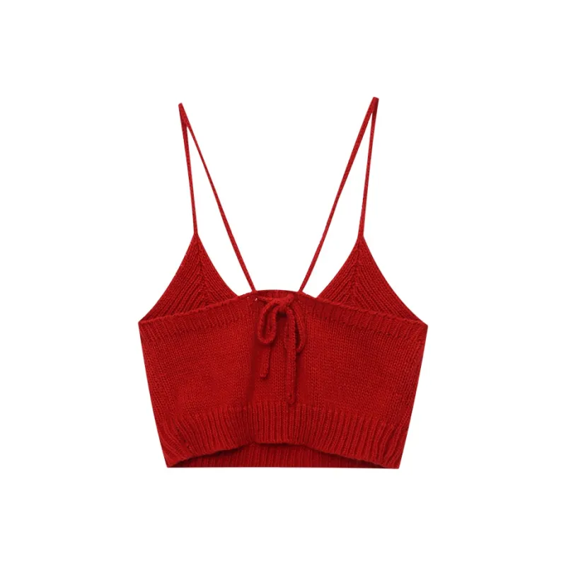 CHARM PICK Tank Tops Women's Red-1