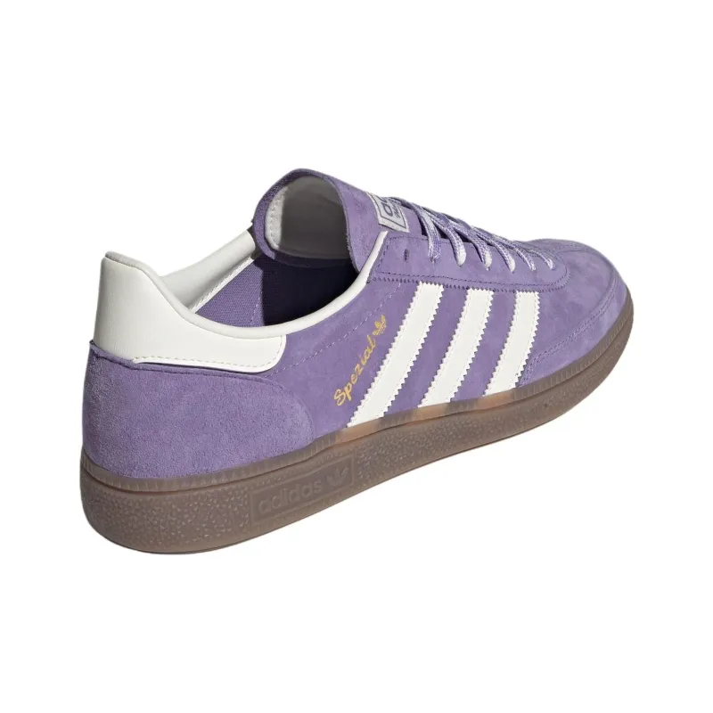 Adidas Originals HANDBALL SPEZIAL Anti Slip Wear Resistant Low Top Skateboard Shoes Unisex Purple White-3