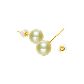 Heidi Pearl Stud Earrings G 18K Gold Women's