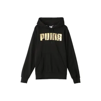 PUMA ESS HOODY TR BIG PUMA M Sweatshirt Men's Black Gold