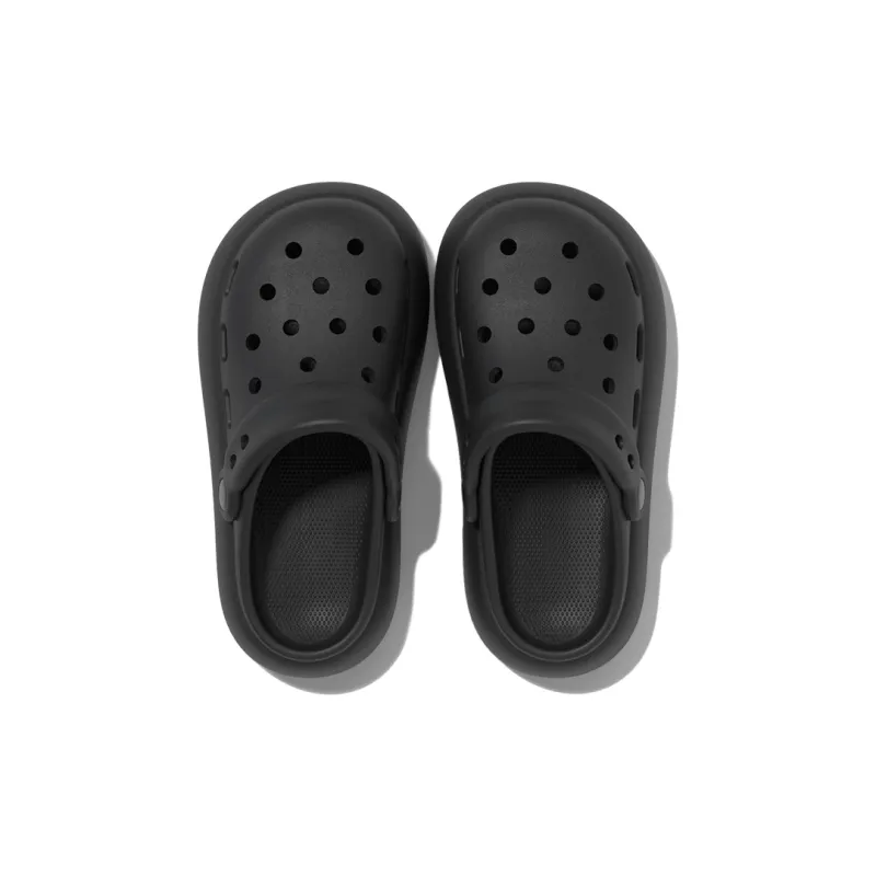 LATE TIME Women's Summer Eva Platform Height Increasing Closed Toe Slippers-8