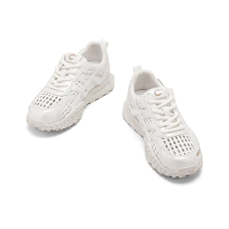C°BANNER Casual Shoes Women's Low Top Silver Blue/White/Yellow/White-14
