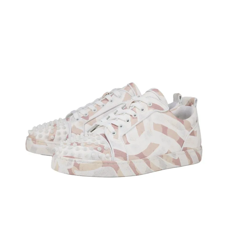 Christian Louboutin Skateboard Shoes Men Low Top Pink-2