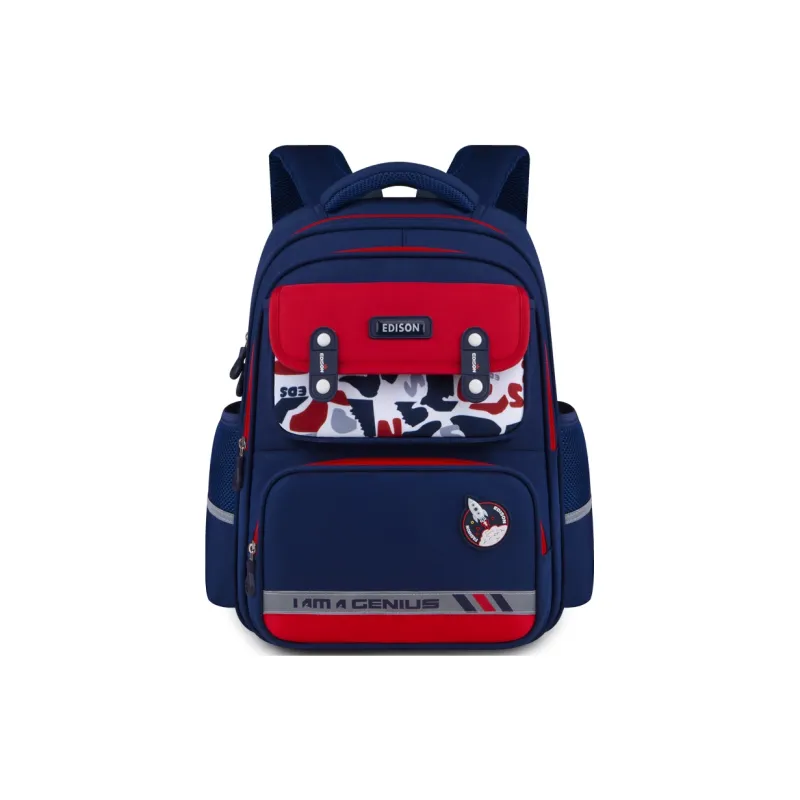 EDISON Oxford Student Bag Regular Kids' Blue Green/Blue Red/Blue Yellow/Blue Pink/Cyan Purple-5