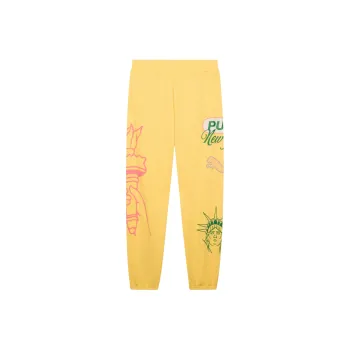 PUMA EssentialsNYC Casual Pants Men's Yellow