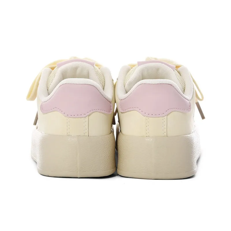 The New Age Family Low Top Skateboard Shoes Women's Yellow Pink-3