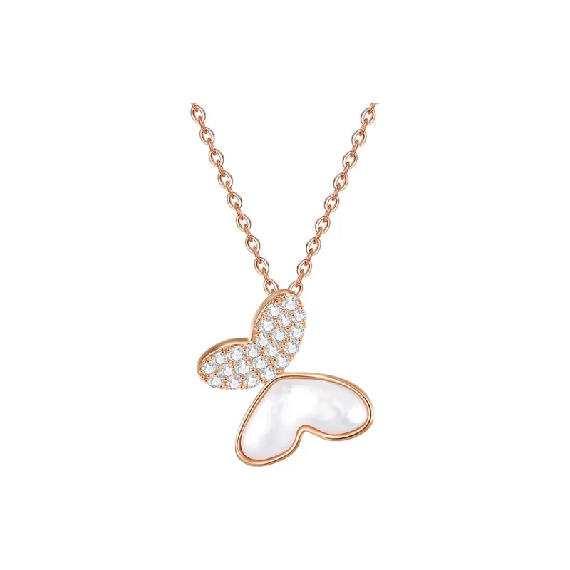 QIDUYINSHI S925 Silver Necklaces Women's-5