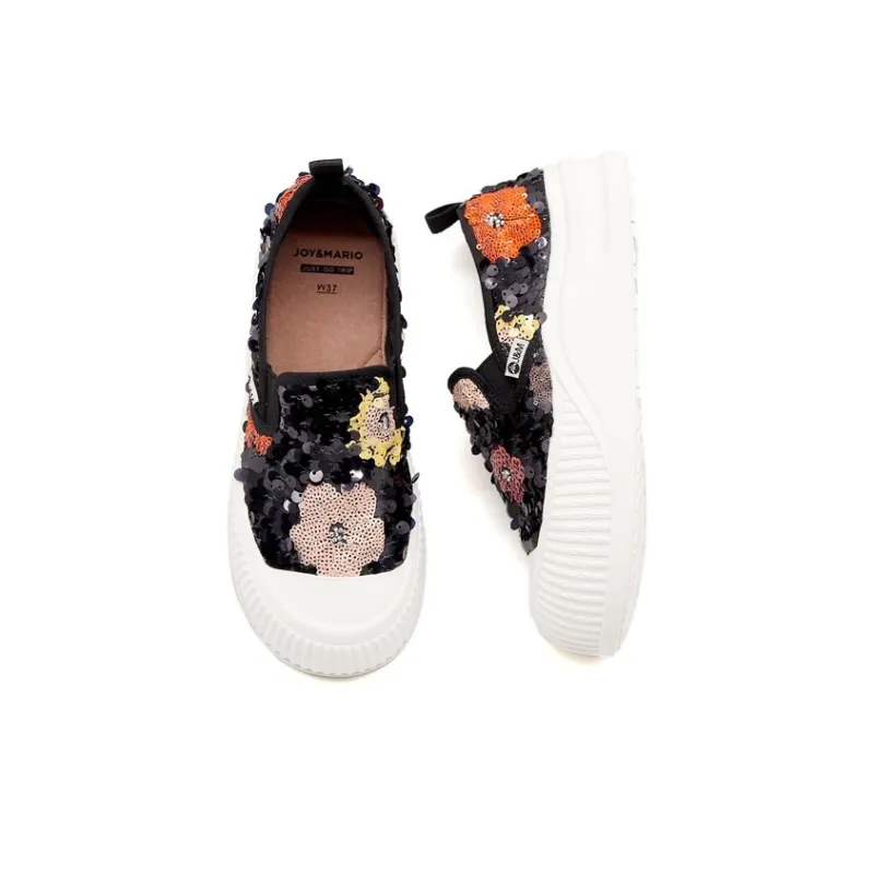 Joy&Mario Slip on Women's Shoes Casual Single Shoes Women's-1