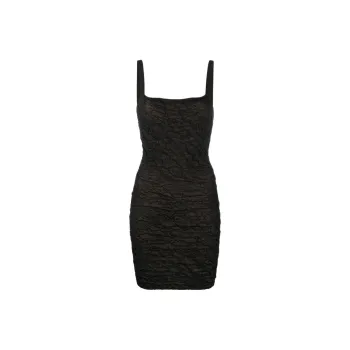 BALMAIN FW22 Sleeveless Dress Women's Black